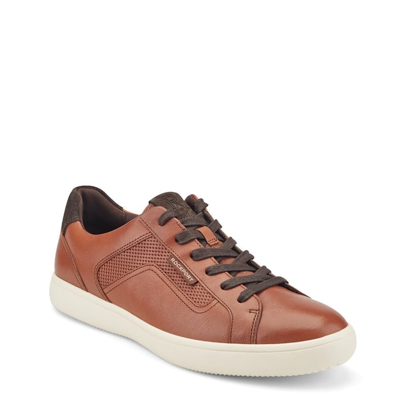 Rockport Men's Collins Sneakers (Cognac Leather) - Size 8.0 M