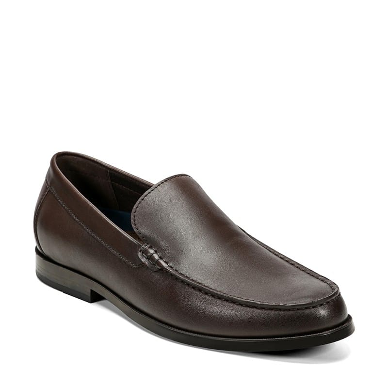 Rockport Men's Whitley Flat Loafer Slip On Shoes (Dark Brown Leather) - Size 11.5 W