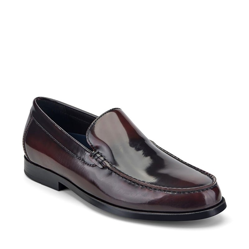 Rockport Men's Whitley Flat Loafer Slip On Shoes (Dark Red Leather) - Size 10.0