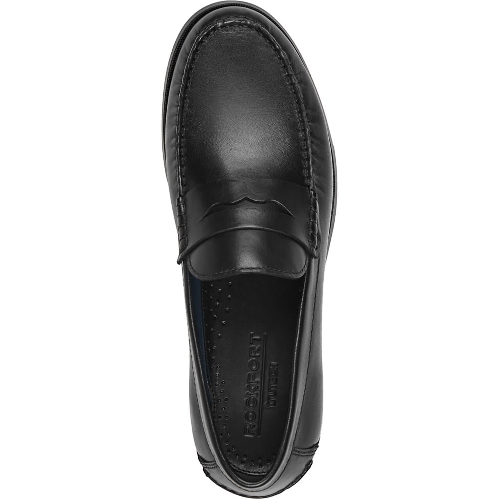 Rockport Men\'s Loafers 13 Black Pebbled Leather Slip On‎ Comfort Shock Absorbing Rockport Men main image 2
