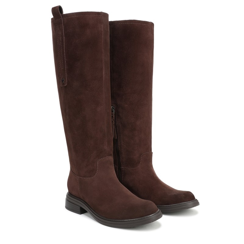 Naturalizer Women's Ontime Extra Wide Calf Knee High Boots (Chocolate Brown Suede) - Size 12.0 W