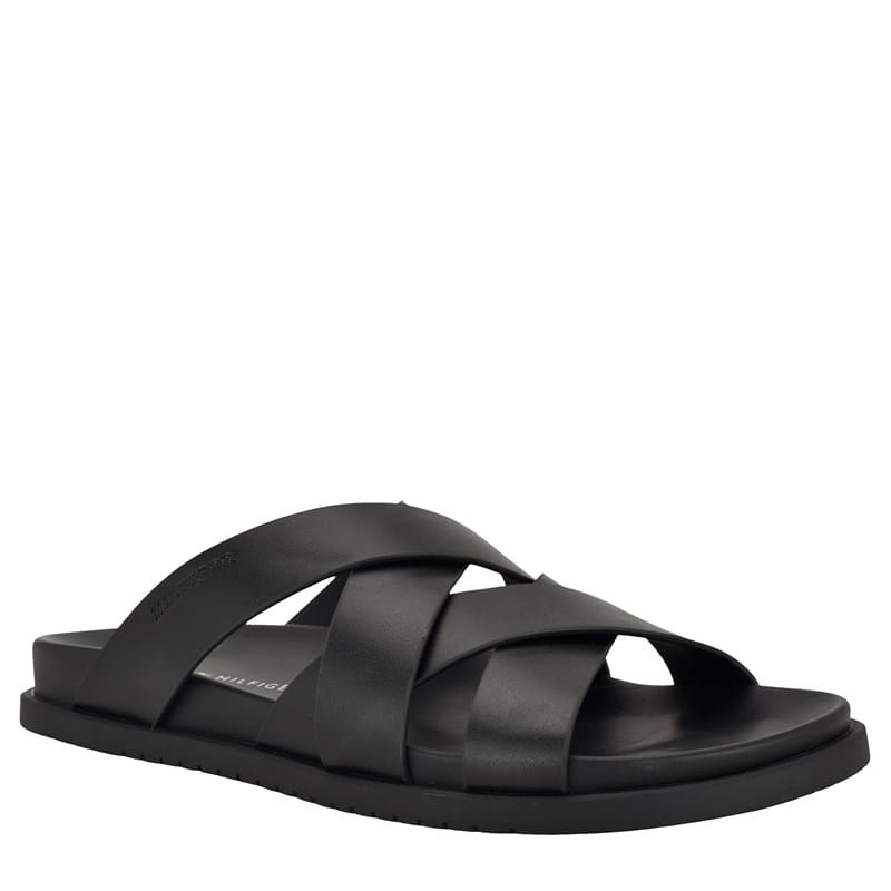 Tommy Hilfiger Men's Biven Multi Strap Sandals (Black) - Size 9.0 M
