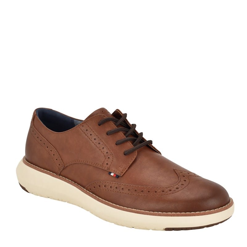 Tommy Hilfiger Men's Foyer Wingtip Oxford Shoes (Medium Brown) - Size 11.5 M