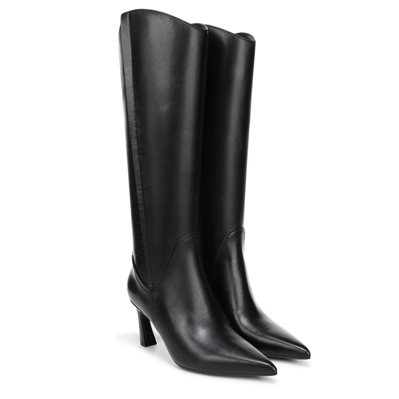 Naturalizer Women's Emily Wide Calf Knee High Boots (Black Leather) - Size 7.0 M