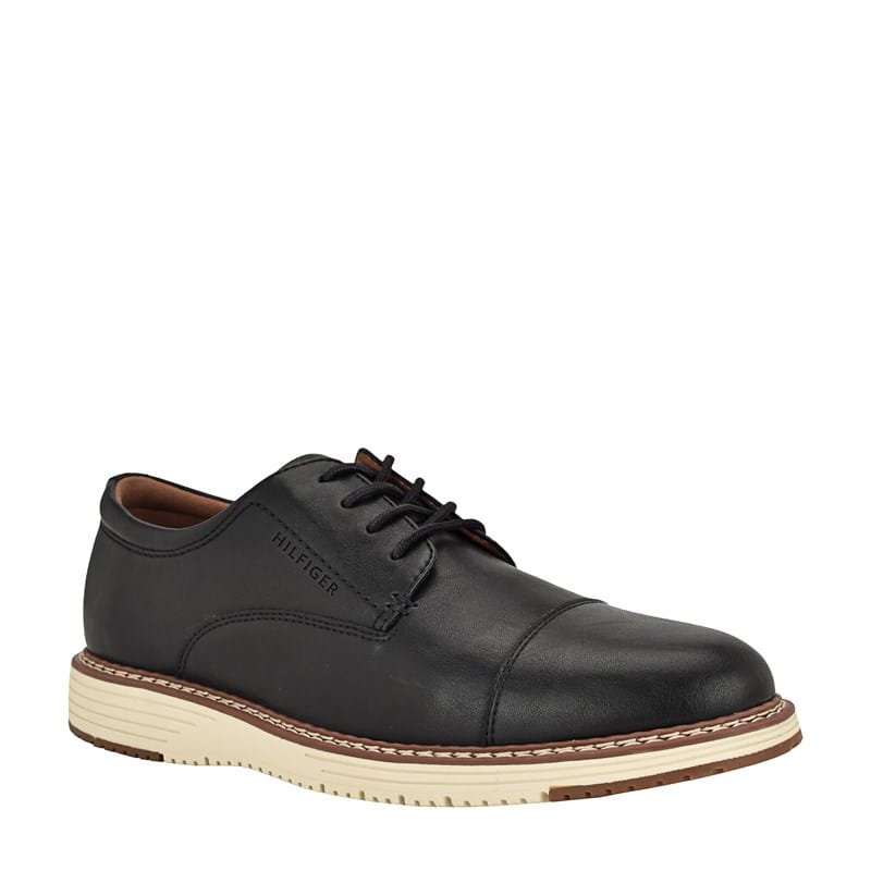 Tommy Hilfiger Men's Hitcher Cap Toe Oxford Shoes (Black) - Size 8.5 M