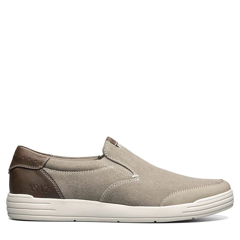 Nunn Bush Shoes Kore City Walk Canvas Moc Toe Slip on Stone Size 9