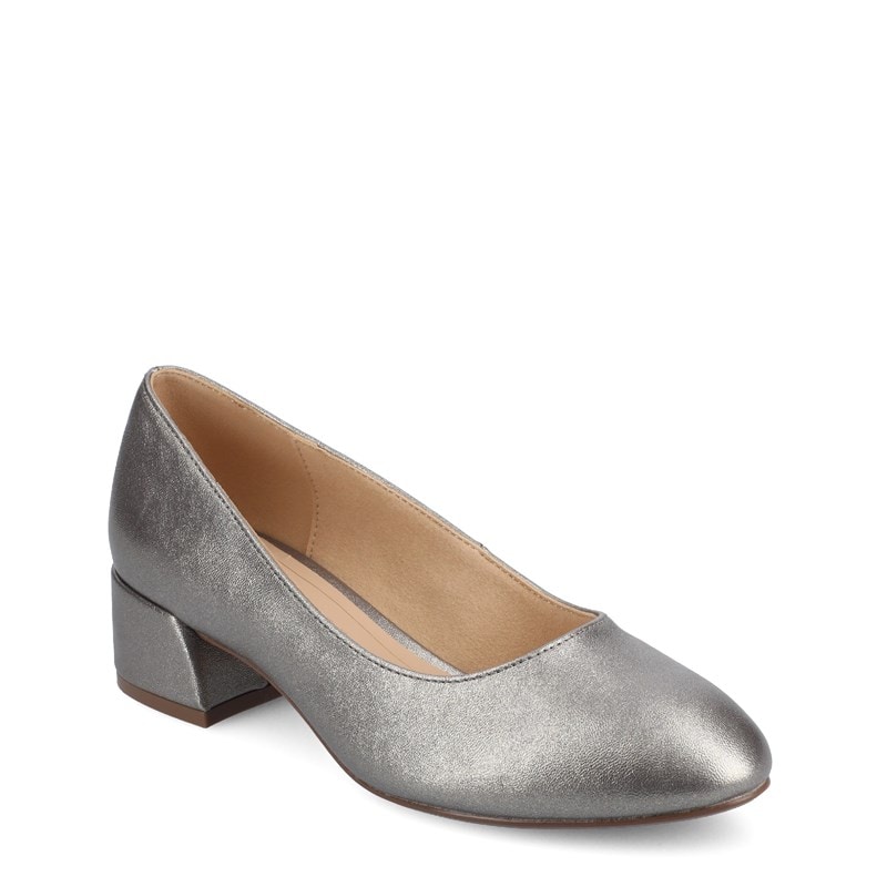 Journee Women's Saarii Medium/Wide Width Pumps Shoes (Pewter) - Size 9.5 W