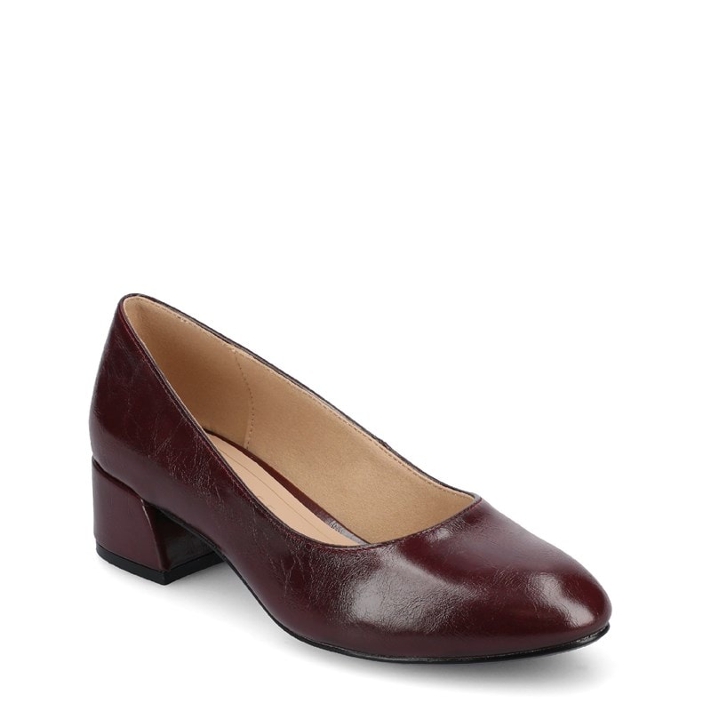 Journee Women's Saarii Medium/Wide Width Pumps Shoes (Patent/Oxblood) - Size 6.0 M