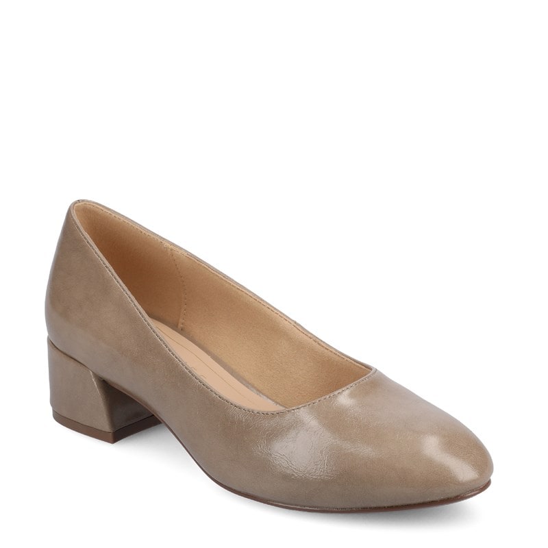 Journee Women's Saarii Medium/Wide Width Pumps Shoes (Patent/Taupe) - Size 9.0 M