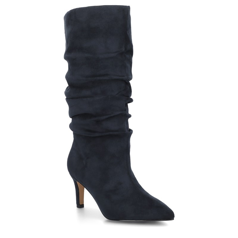 Journee Women's Sonnet Knee High Slouchy Boots (Navy) - Size 6.0 M