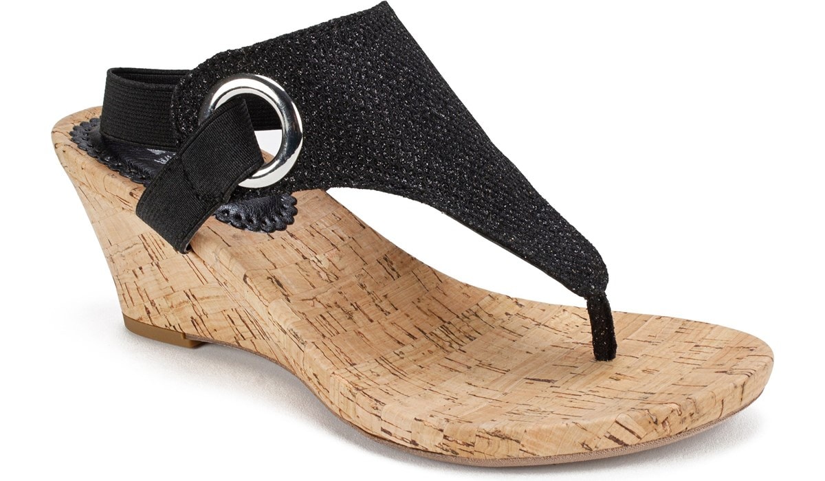 White Mountain Women's Aida Wedge Sandal Famous Footwear