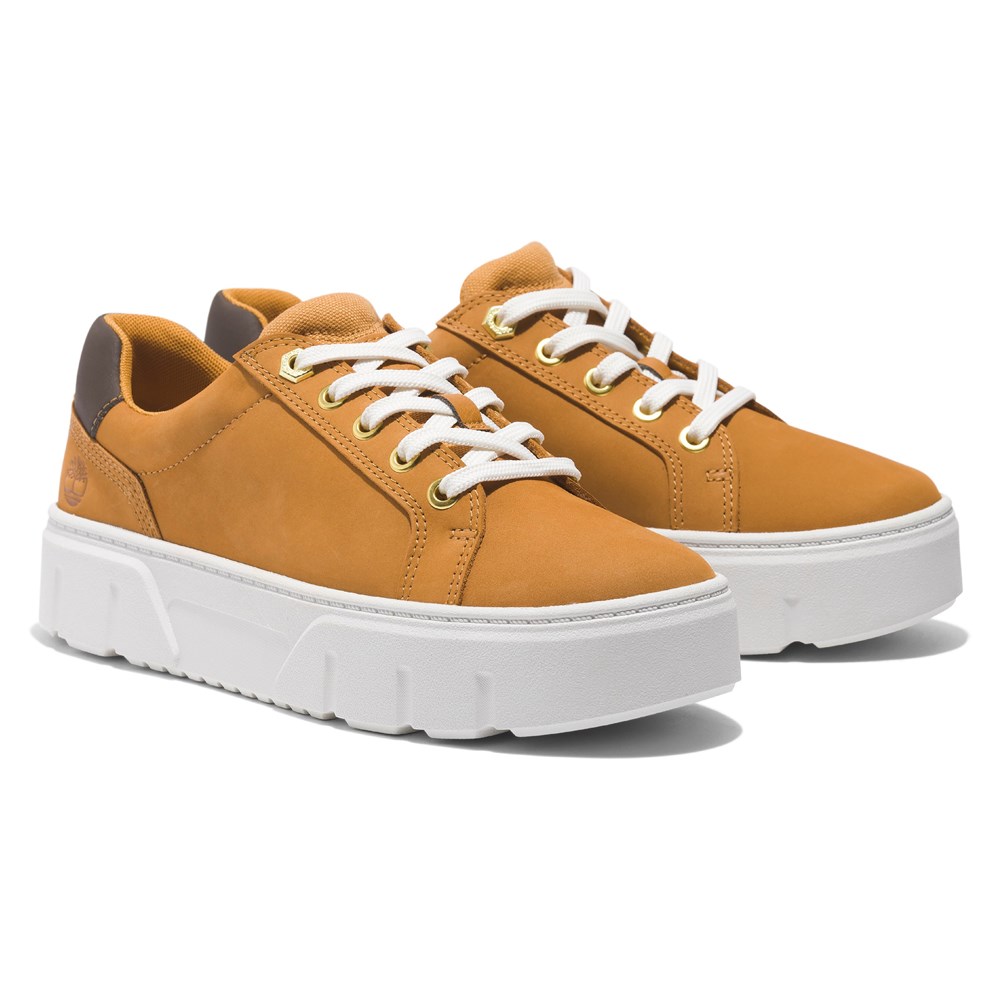 Timberland Women s Laurel Court Low Sneaker Wheat Nubuck 8.5