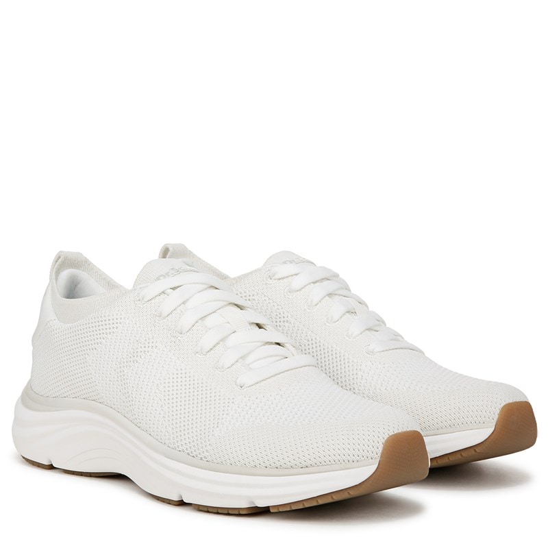 Dr. Scholl's Beyond Comfort Women's Feel Support Lace Up Sneakers (White Fabric) - Size 8.0 M