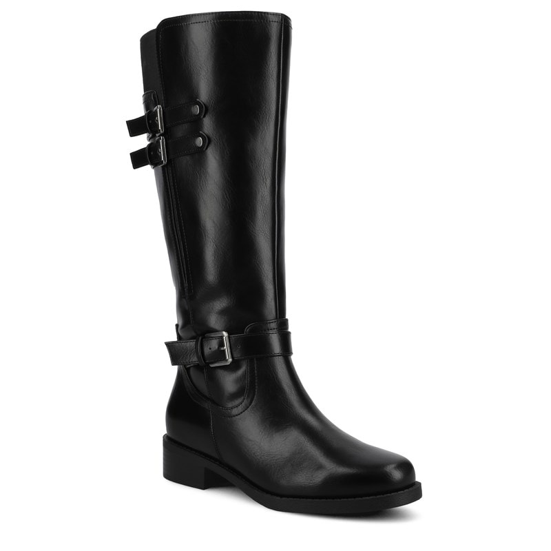 Journee Women's Sonny X-Wide Calf Knee High Block Heel Boots (Black) - Size 7.0 M