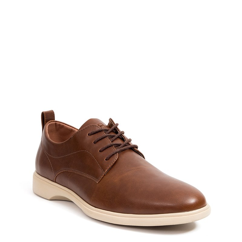 Deer Stags Men's Lisbon Plain Toe Oxford Shoes (Brown Faux Leather) - Size 9.0 W