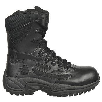 "reebok Duty Men's 8" Rapid Response Rb Composite Toe Military Boots (Black) - Size 15.0 W
