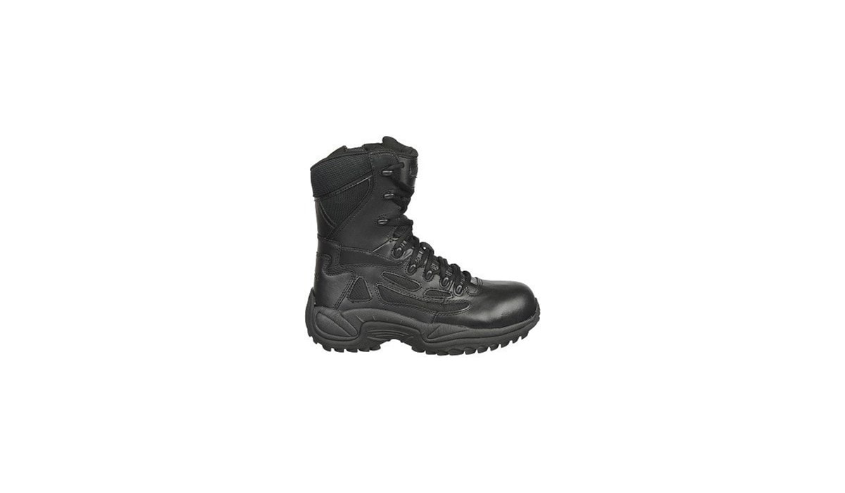 composite toe military boots black