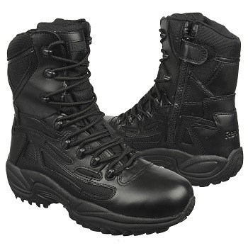 "reebok Duty Men's 8" Rapid Response Rb Soft Toe Waterproof Military Boots (Black) - Size 10.5 W