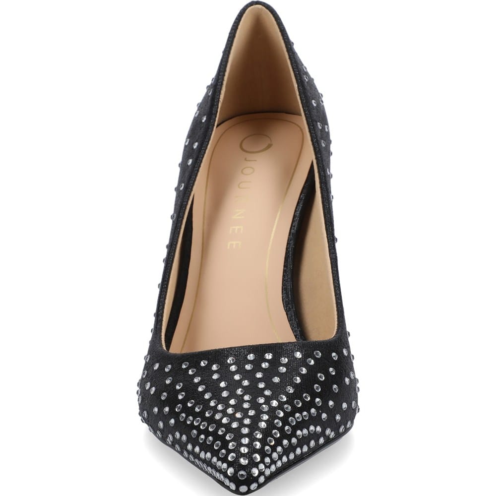 women dress pumps Naturalizer Perry Pump while the cushioned footbed absorbs impact from morning meetings to evening plans Journee Women's Venus Stiletto Dress