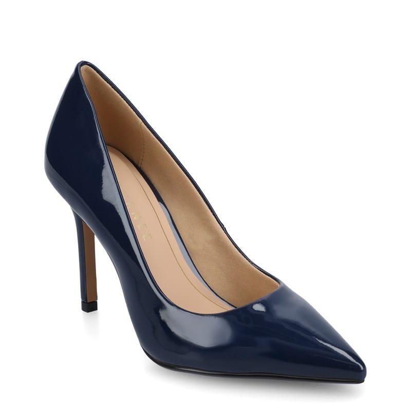 Journee Women's Venus Dress Pump Shoes (Patent/Navy) - Size 9.0 M