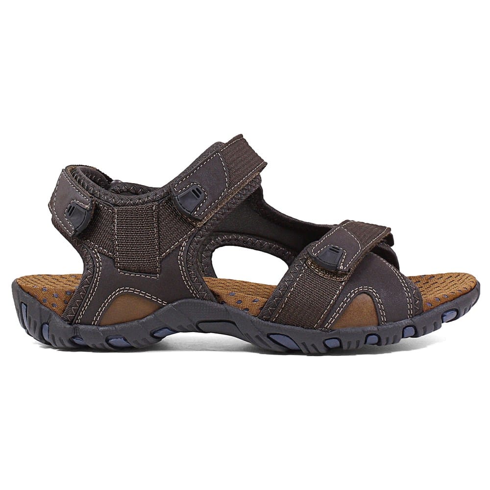 Nunn Bush Shoes Rio Bravo Three Strap River Sandals Amazon.com | Nunn Bush Rio Bravo 3-Strap River Sandal Brown  main image 4