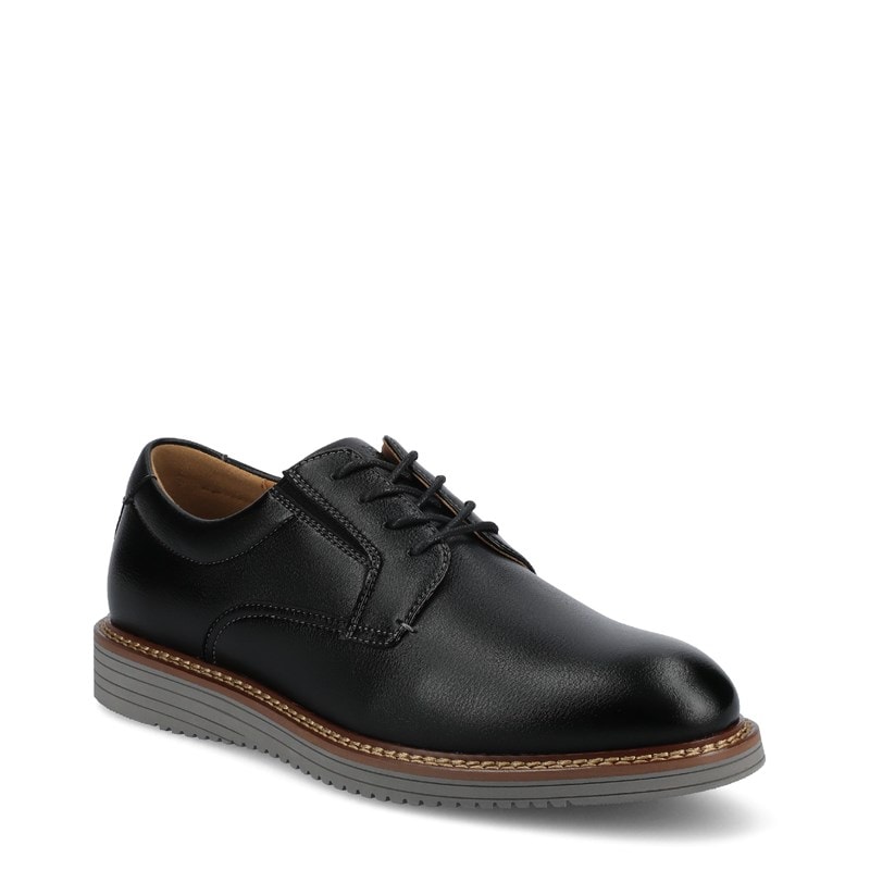 Vance Co. Men's Killian Plain Toe Oxford Shoes (Black) - Size 9.0 W