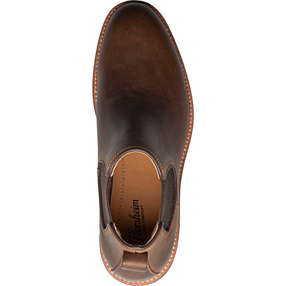 Florsheim Men’s Brown Leather Chelsea Boots, Beautiful Reddish Brown, Size 11.5 FLORSHEIM ANTHEM CHELSEA-BROWN – Shoe Market NYC main image 3
