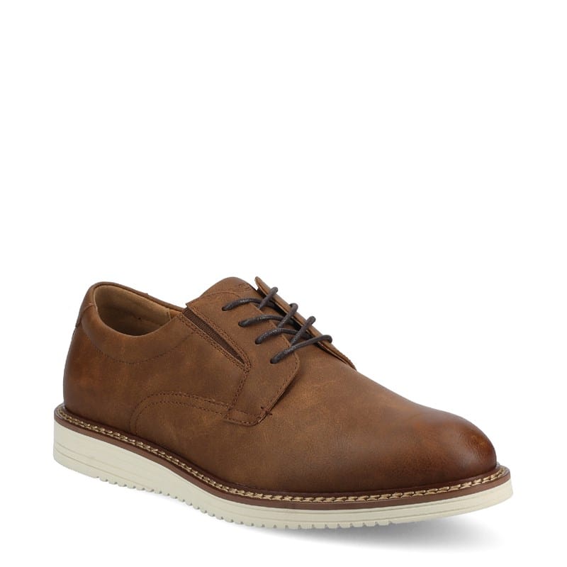 Vance Co. Men's Killian Plain Toe Oxford Shoes (Walnut) - Size 10.0 W