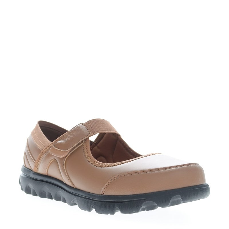 Propet Women's Onalee Mary Jane Shoes (Brown Faux Leather) - Size 8.5 N