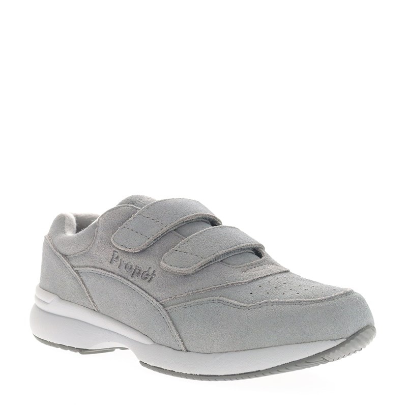 Propet Women's Tour Walker Strap Sneakers (Grey Suede) - Size 7.0 M
