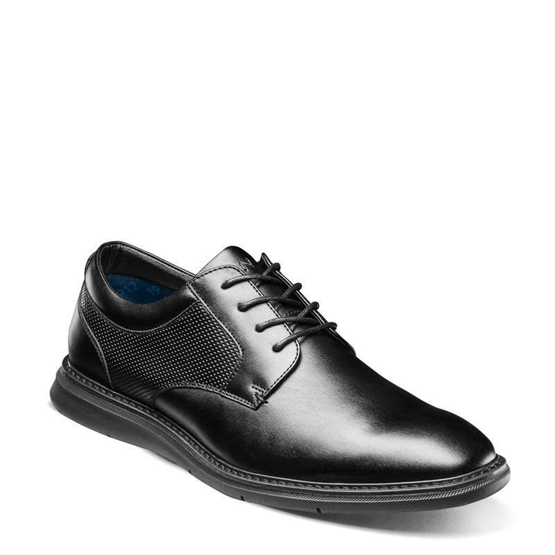 Nunn Bush Men's Chase Work Plain Toe Slip Resistant Oxford Shoes (Black) - Size 7.5 W