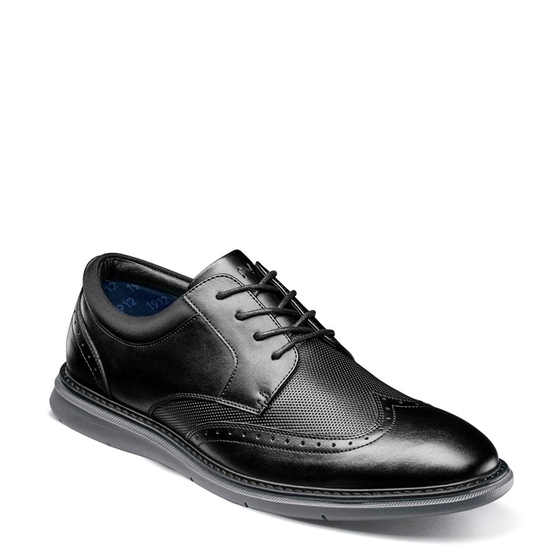 Nunn Bush Men's Chase Wingtip Oxford Shoes (Black) - Size 10.0 W