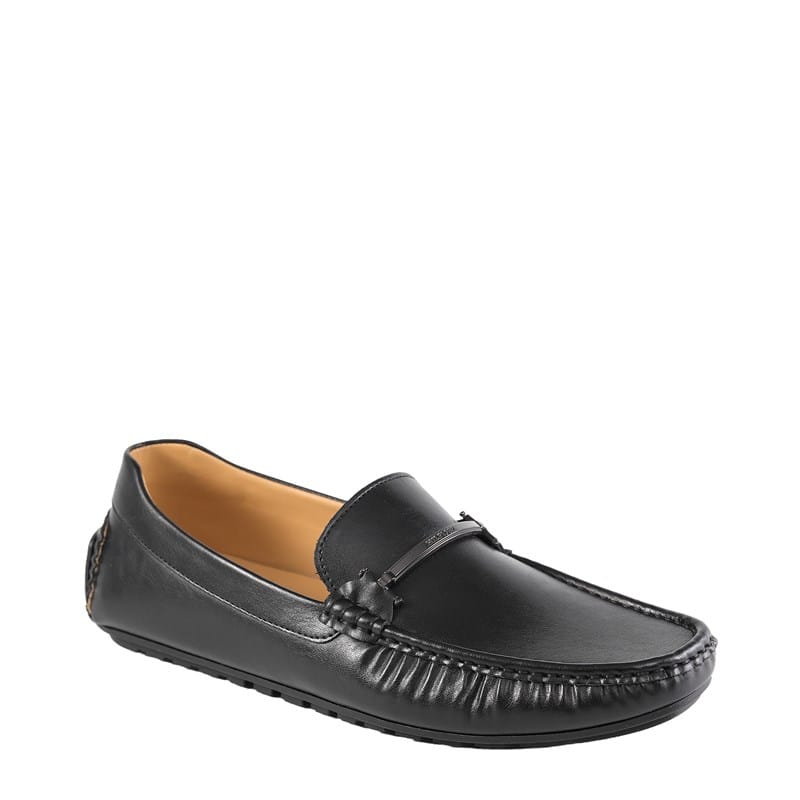 Tommy Hilfiger Men's Repon Moc Toe Loafers (Black) - Size 8.5 M