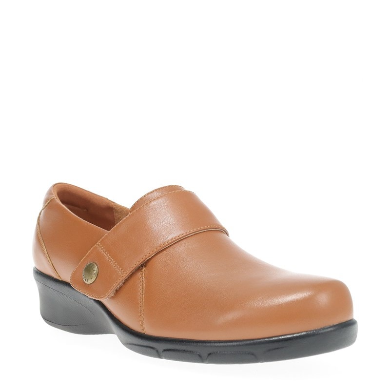 Propet Women's Wallis Slip On Shoes (Caramel Leather) - Size 6.0 W