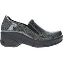 Grey Floral Mosaic Leather
