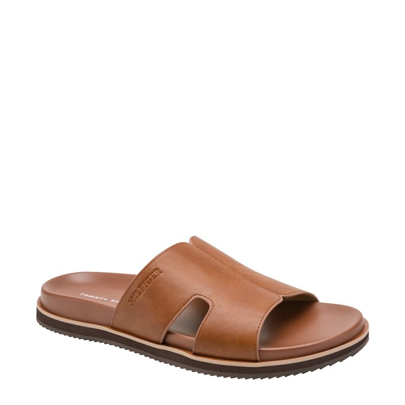 Tommy Hilfiger Men's Welch Slide Sandals (Light Brown) - Size 10.0 M