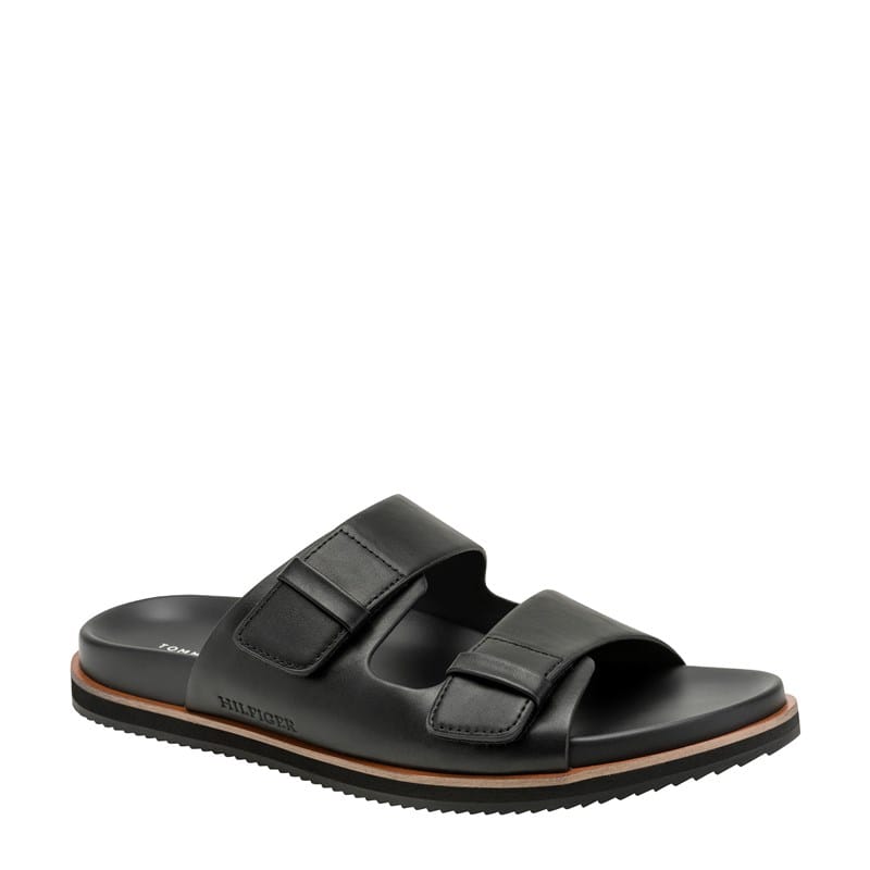 Tommy Hilfiger Men's Welker Double Strap Sandals (Black) - Size 8.0 M