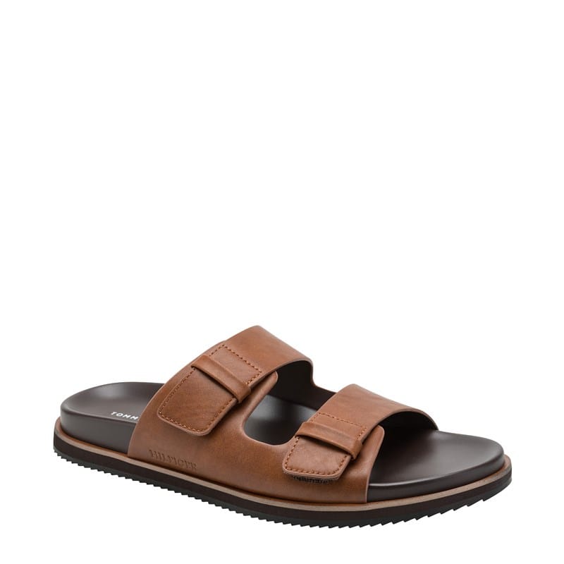 Tommy Hilfiger Men's Welker Double Strap Sandals (Light Brown) - Size 8.0 M