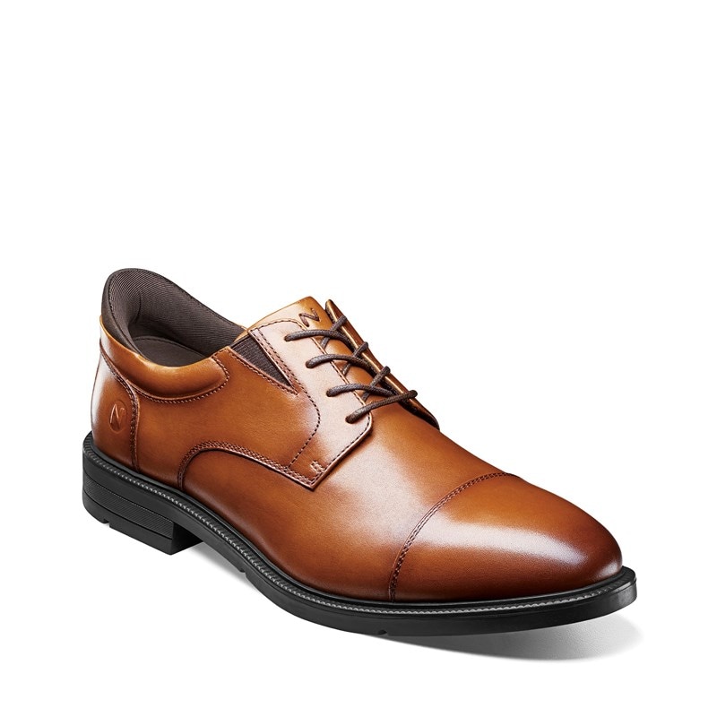 Nunn Bush Men's Kore Ez Icon Cap Toe Oxford Shoes (Cognac) - Size 12.0 W