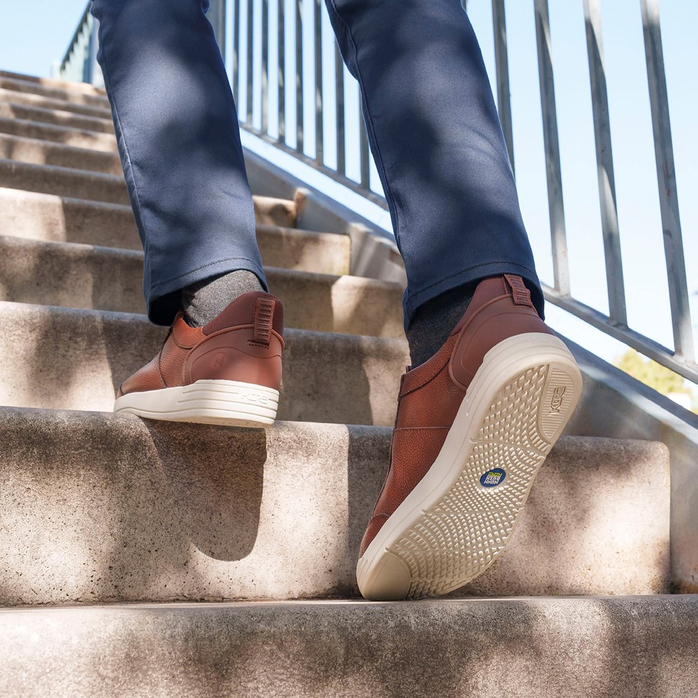 Nunn Bush Men's Kore City Walk EZ Moc Toe Lace to Toe Oxford