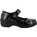 Black/Silver/Blue Patent