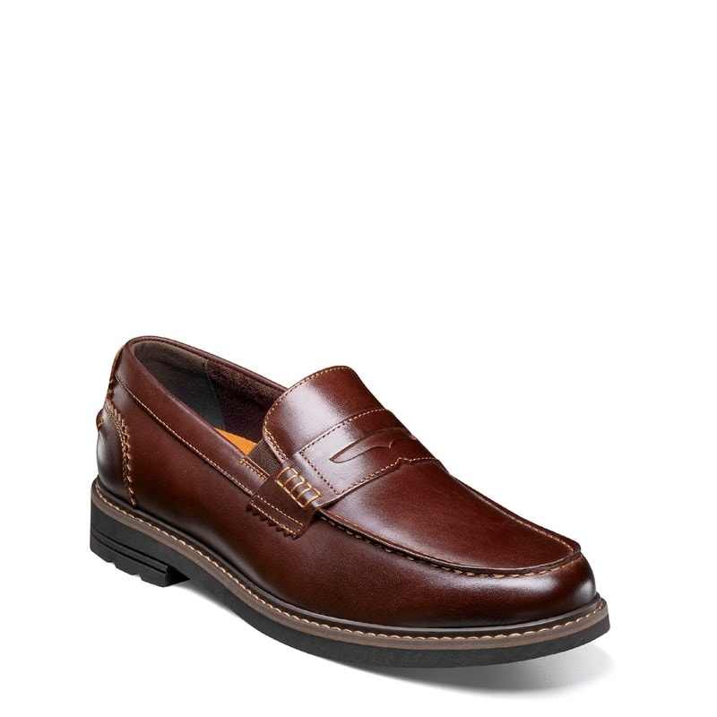 Nunn Bush Men's Odin II Moc Toe Penny Loafers (Red) - Size 9.0 W