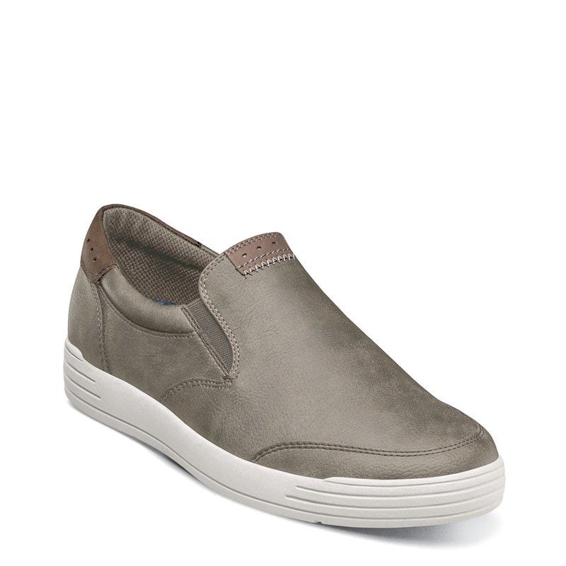 Nunn Bush Men's Kore City Walk Ez Moc Toe Slip On Shoes (Charcoal) - Size 10.0 M