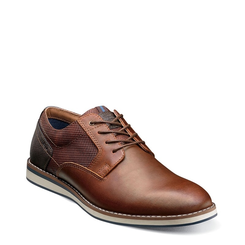 Nunn Bush Men's Circuit Plain Toe Oxford Shoes (Brandy) - Size 10.5 M