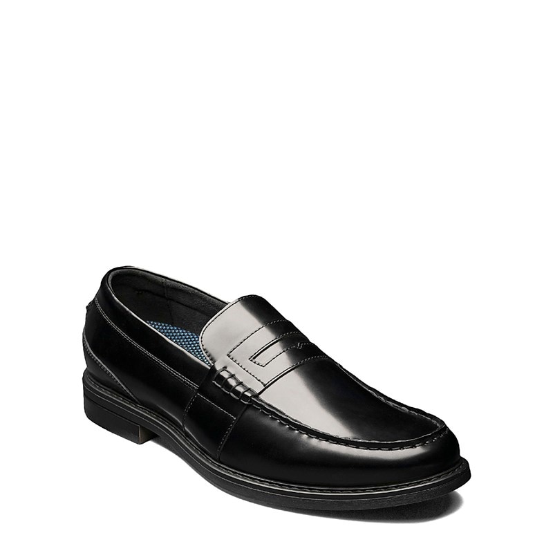Nunn Bush Men's Lincoln Moc Toe Penny Loafers (Black Multi) - Size 8.5 M