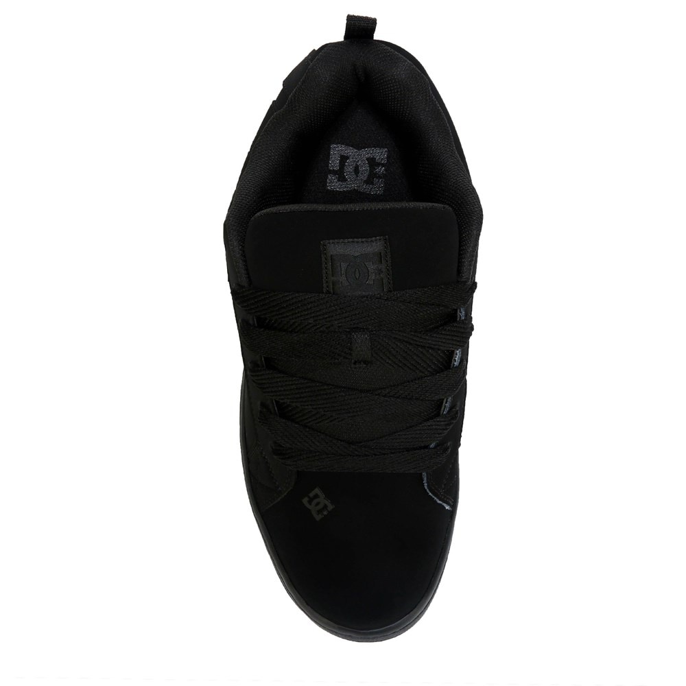  DC Men's Court Graffik SE Skate Shoe,Black Destroy Wash,14 D  US