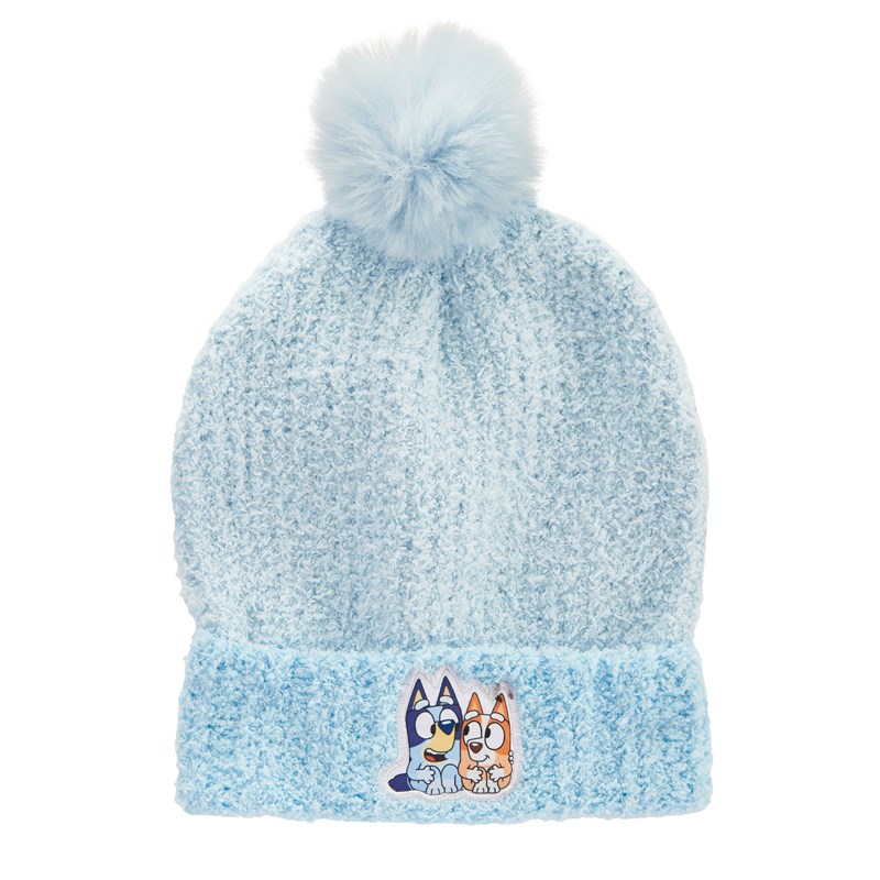 Bluey Kids' Bluey Beanie Hat Glove And Sock Set Shoes (Bluey Blue) - Size 0.0 OT