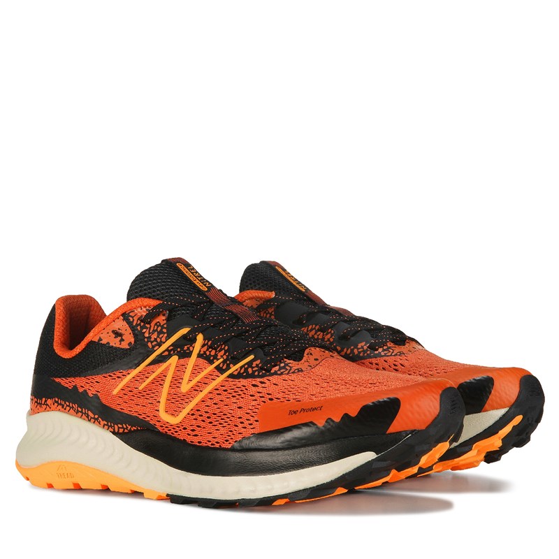 New Balance Men's Nitrel 5 Medium/X-Wide Trail Running Shoes (Orange/Black) - Size 15.0 4E