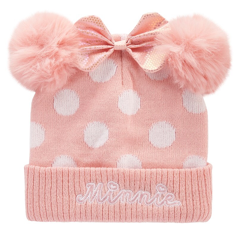 Minnie Mouse Kids' Minnie Mouse Beanie Hat Glove And Sock Set Shoes (Minnie Pink/White) - Size 0.0 OT