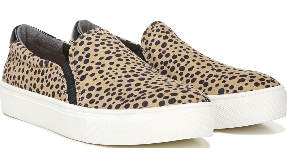 animal print slip on sneakers